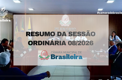 Exonerações, previdência dos servidores e demandas da população pautam debates na 8ª Sessão Ordinária da Câmara de Brasileira