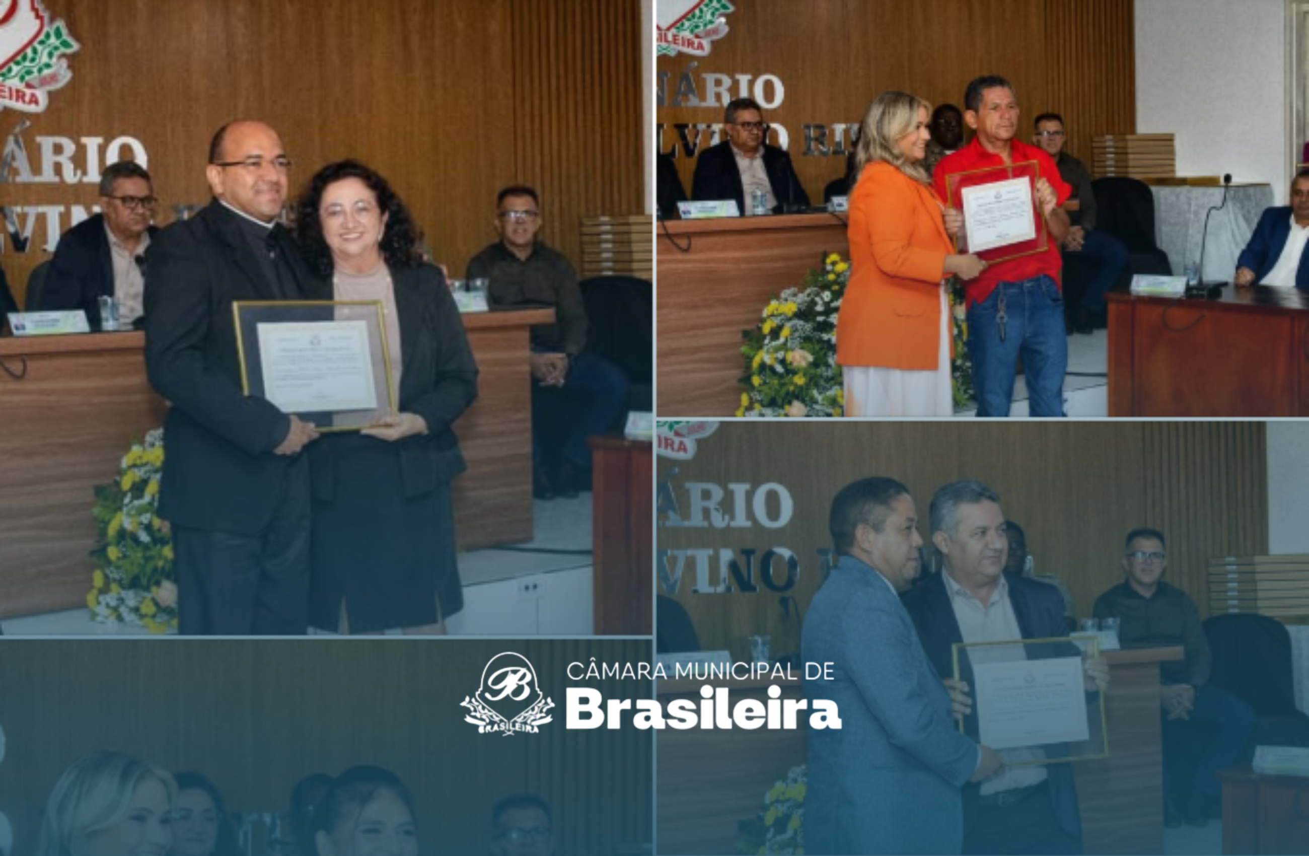 Sessão Solene: Câmara de Brasileira concede Títulos de Cidadania Honorária a personalidades que contribuíram com o Município.